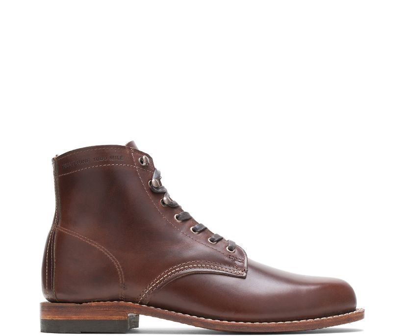 Bottes Wolverine 1000 Mile Plain-Toe Original Homme - Marron (UYK490731)